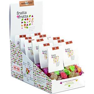 Présentoir de 12 sachets de pâtes de fruits de 100g