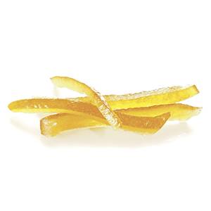 Ecorces de citron confits en lamelles droites 7x80mm